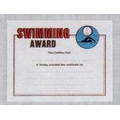 Stock Swimming Sport Certificate Award (8 1/2"x11")